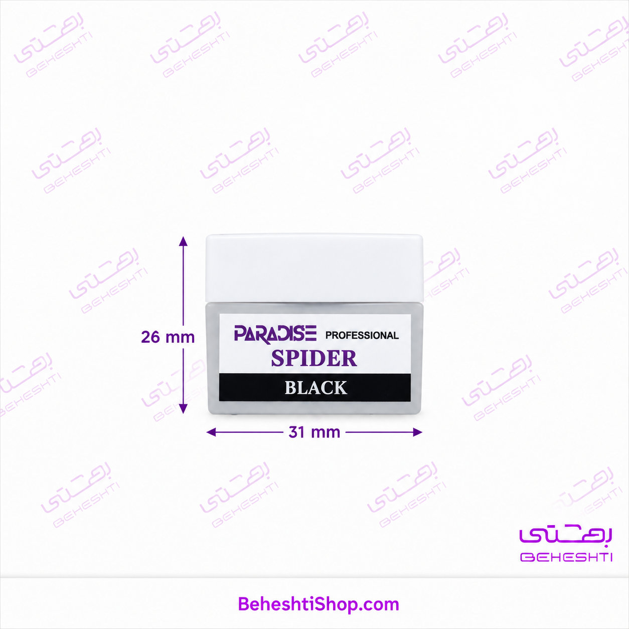 اسپایدر ژل 5 میل مشکی پارادایس  PARADISE